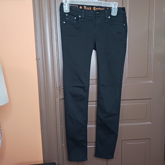 Rock Revival Beliss Women's Black Skinny Jeans size 28 - Picture 1 of 15